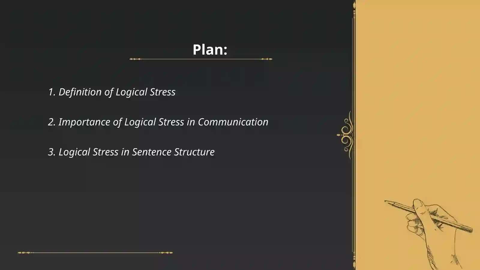 Logical stress in English 2