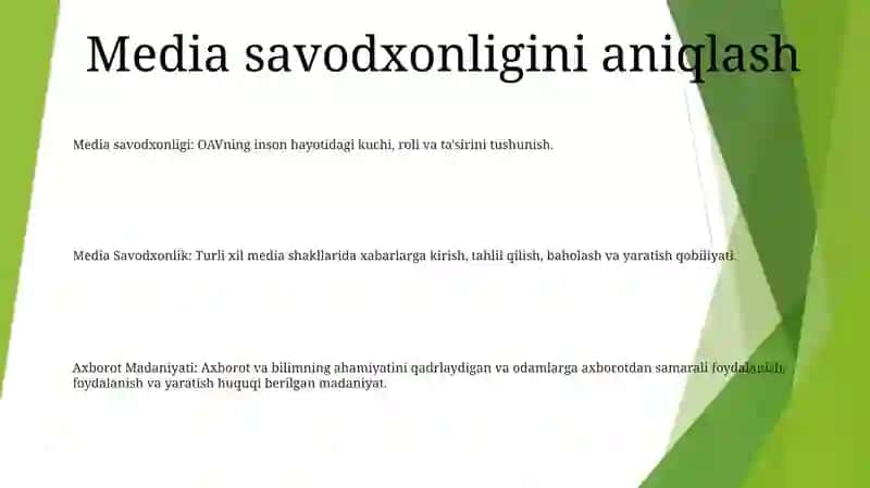 Media Savodxonlik Va Axborot Madaniyati 2