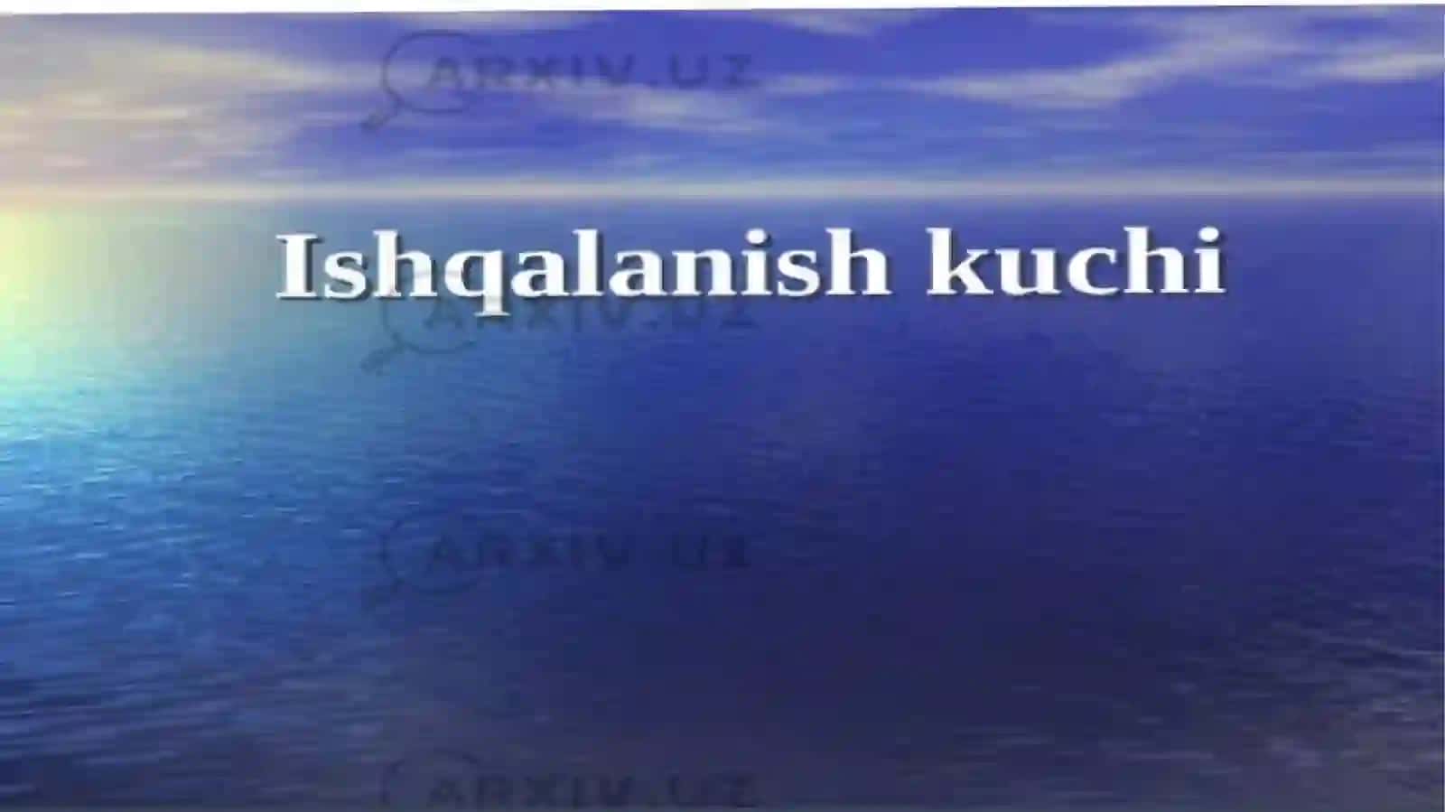 Nazariy mexanika fanidan. Ishqalanish Kuchi 2