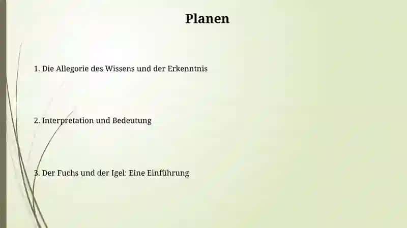 Der Fuchs und der Igel: Eine Einführung 2