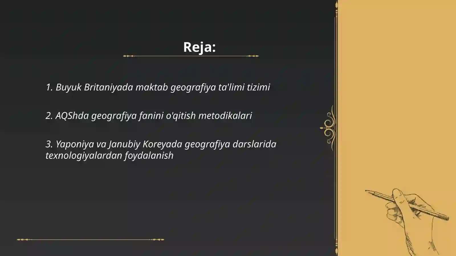 Xorijiy mamlakatlarda Geografiya talimi 2