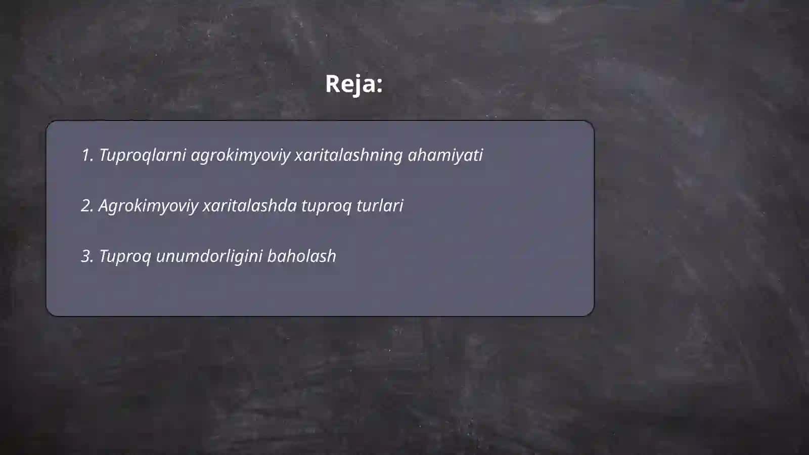 Tuproqlarni agrokimyoviy xaritalash 2