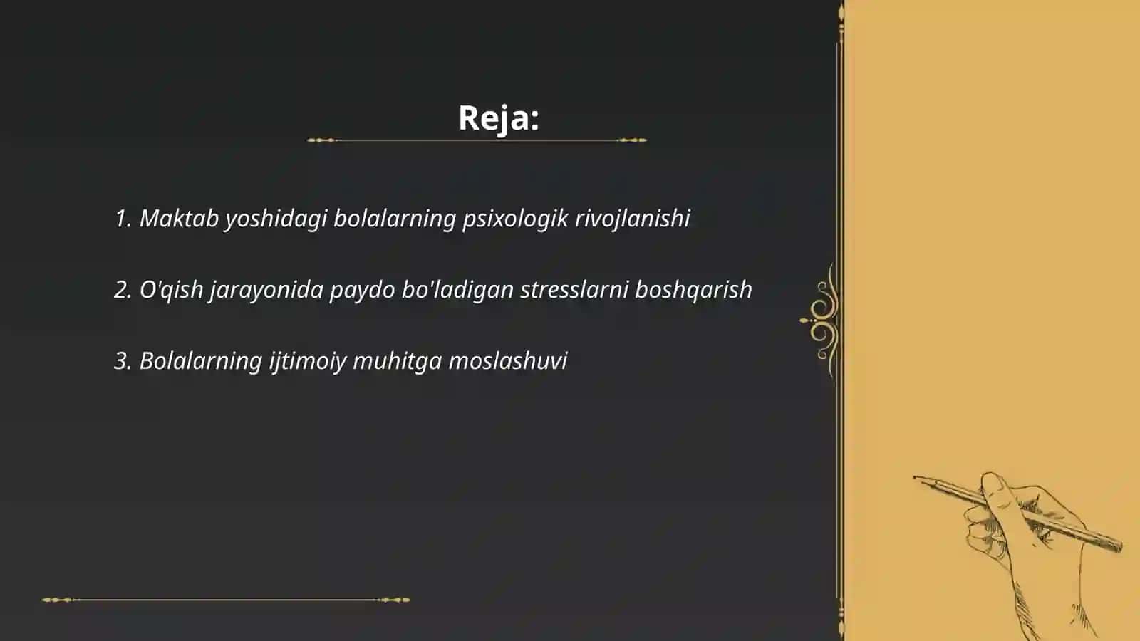 Maktab yoshidagi bolalar psixogigienasi 2