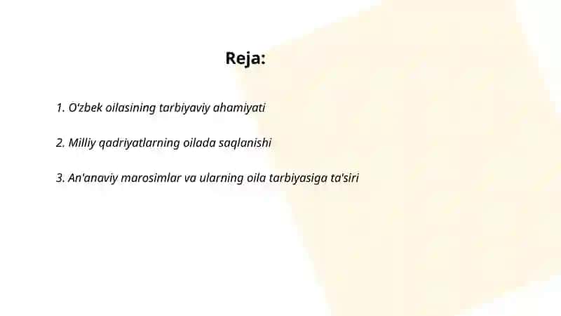 Oʻzbek oilasi 2