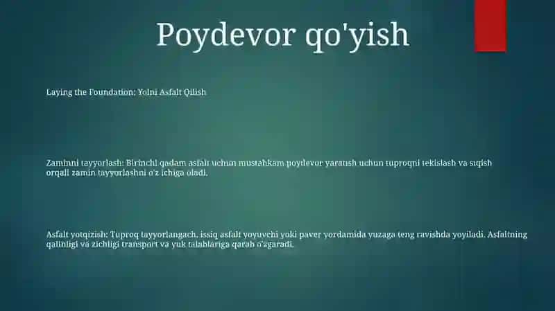 Yõlni Asfalt Qilish 2