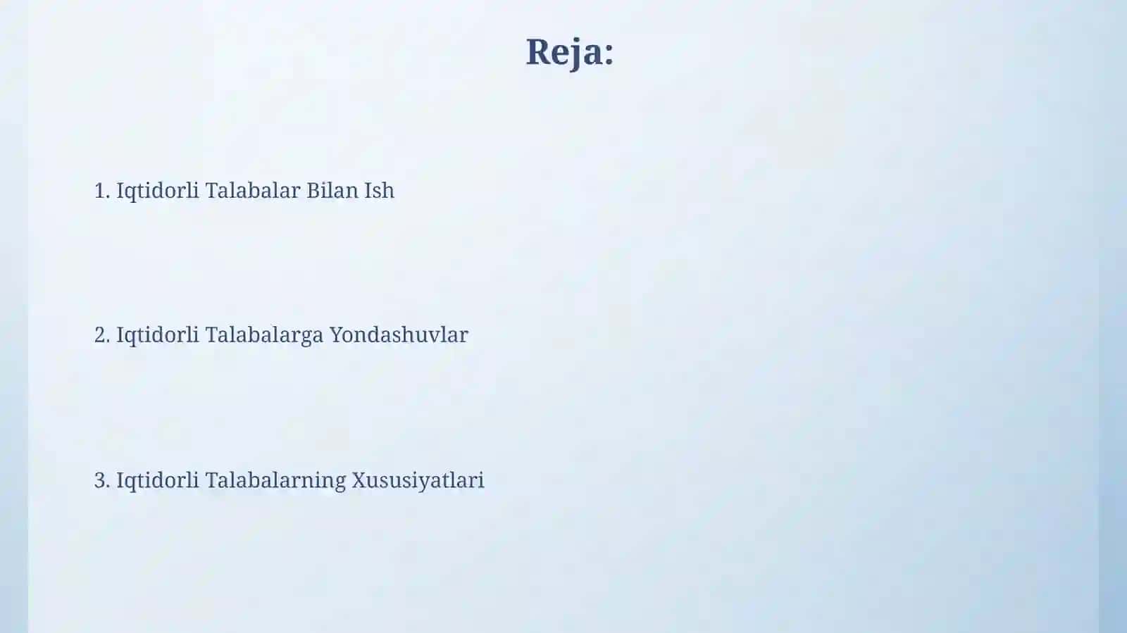 Iqtidorli oʻquvchilar bilan ishlash 2