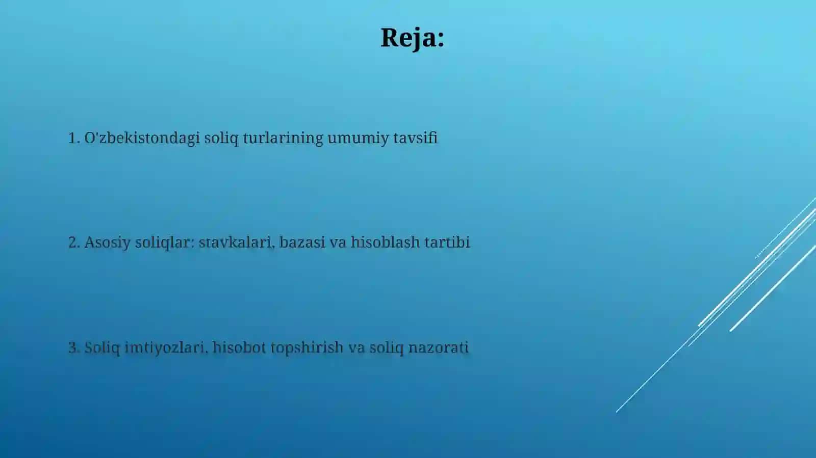 O'zbekistonda soliq turlari 2