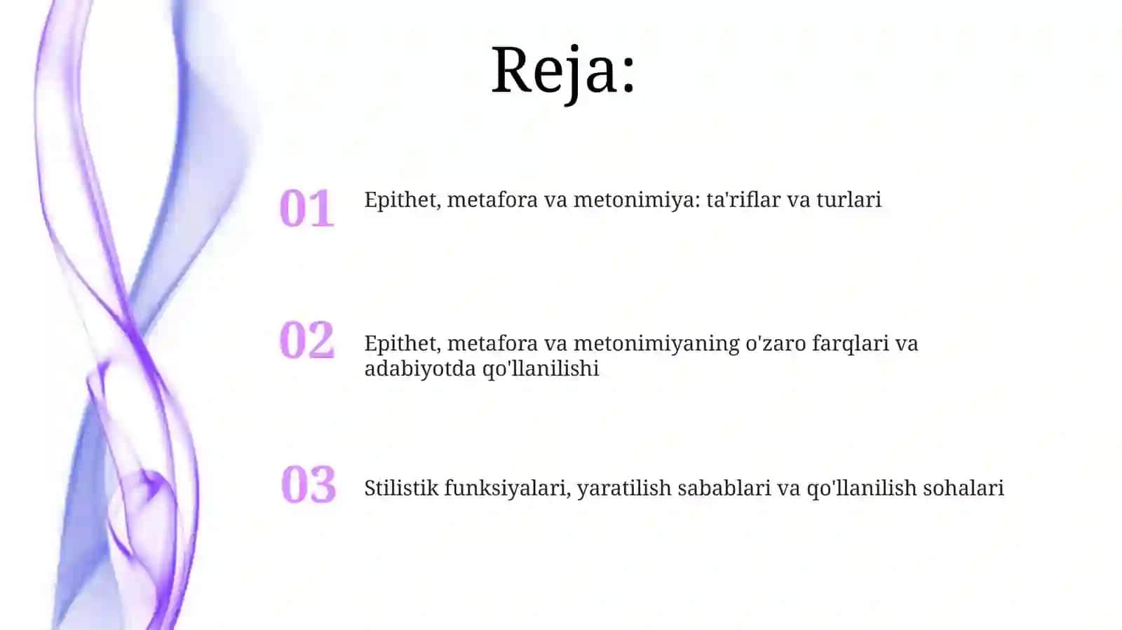 Epithet, Metafora va Metonimiya: Ta'riflar va Turlari 2