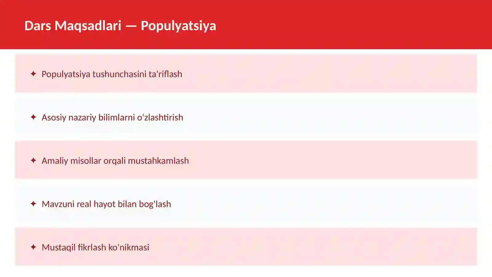 O'qituvchilar va talabalar uchun dars ishlanma 2