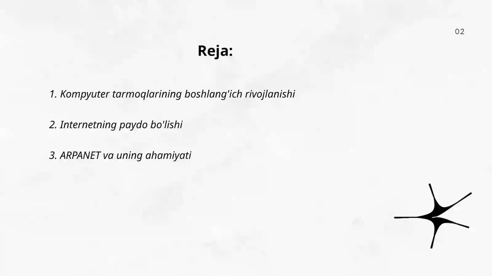 Kompyuter tarmoqlarining rivojlanish evalyutsiyasy 2