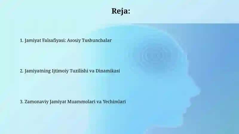Jamiyat falsafasi 2