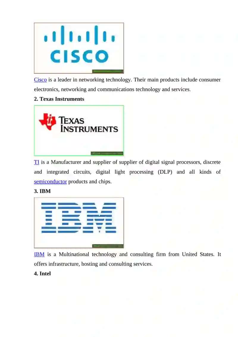 Top Electronic Companies in USA 2