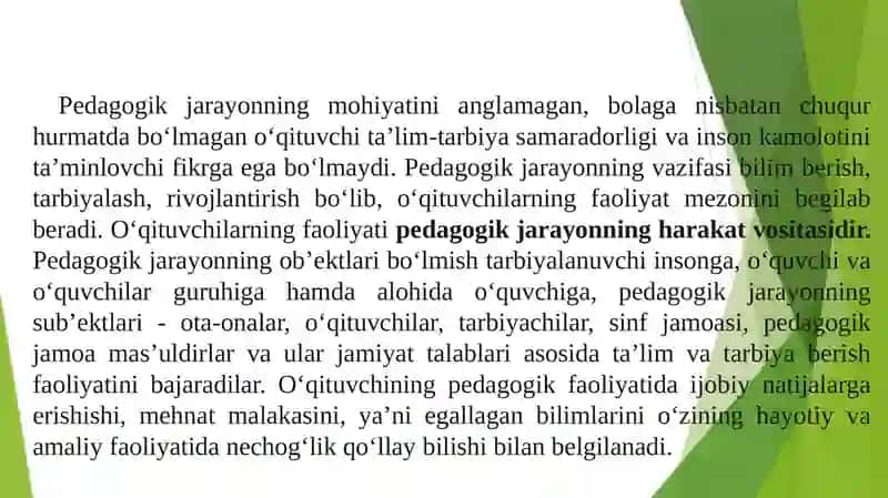 Pedagogik Mahoratning Asosiy Qismlari 2