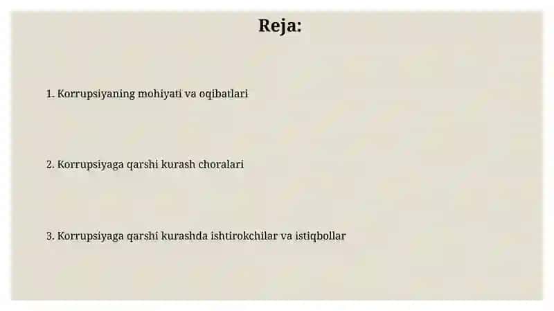 Korrupsiya tushunchasi va uning oqibatlari 2