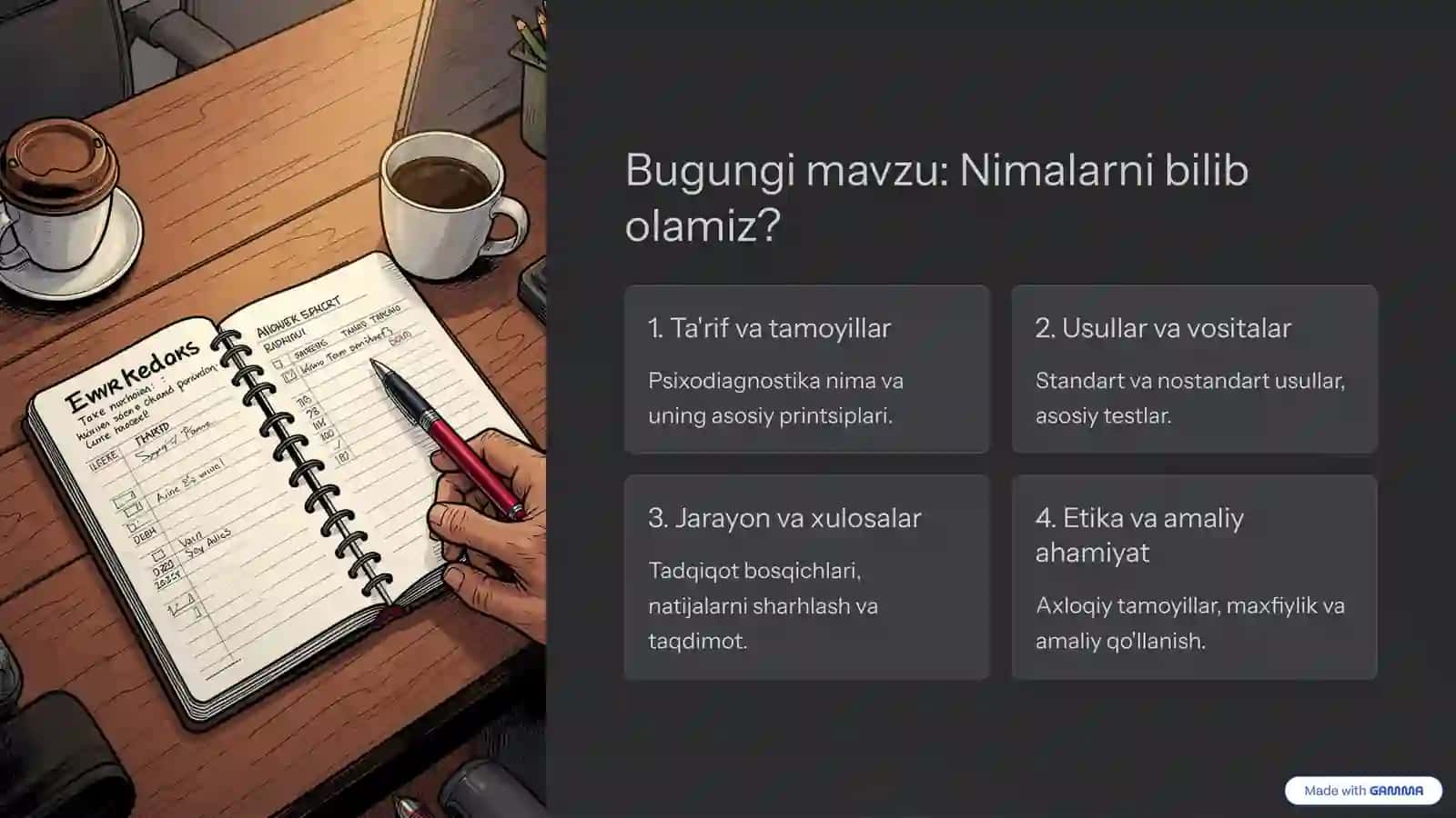 Psixodiagnostika Amaliy psixolog faoliyatining muhim yo'nalishi 2