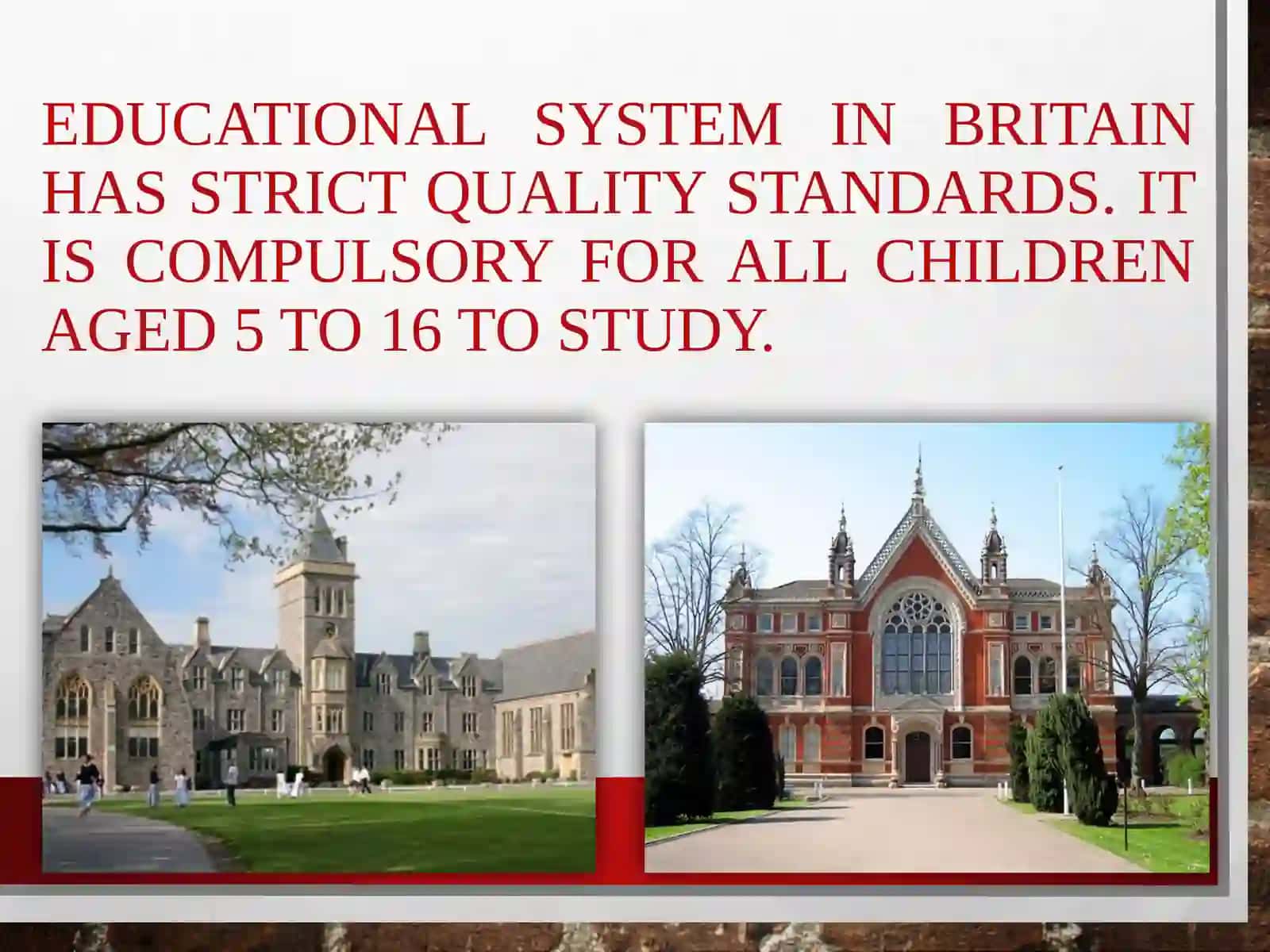 EDUCATION SYSTEM OF UNITED KINGDOM 2