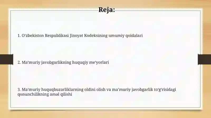 O'zbekiston Respublikasi Jinoyat Kodeksi 2