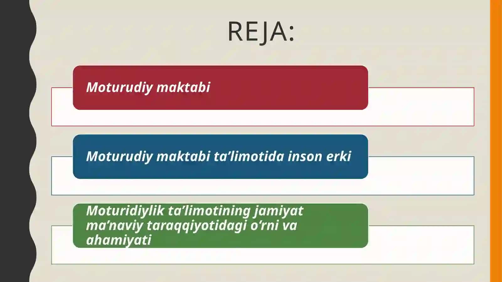 MOTURUDIY MAKTABI TA’LIMOTIDA INSON ERKI VA TAQDIRI MASALALARI 2