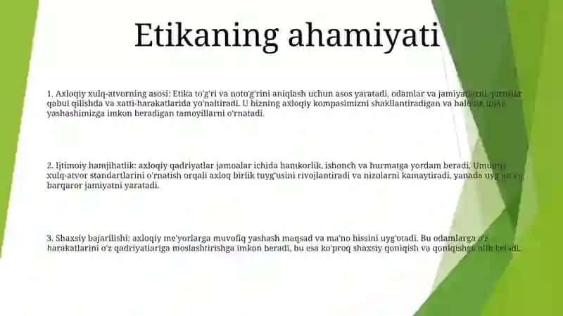 Etikaning Mazmun Va Mohiyati 2