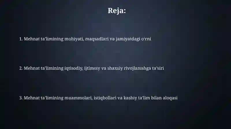 Mehnat Taʼlimi 2