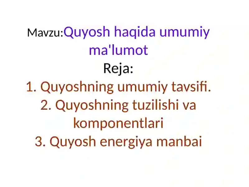 Quyosh tizimi 2
