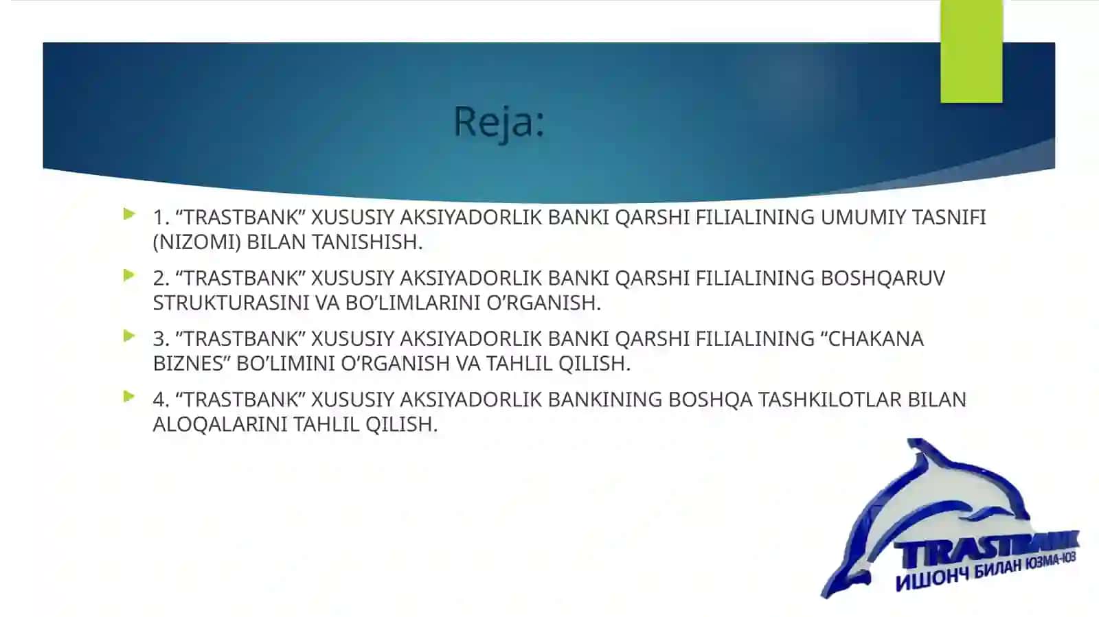 TRANSBANK XABQARSHIXIZMATLAR OFISI 2