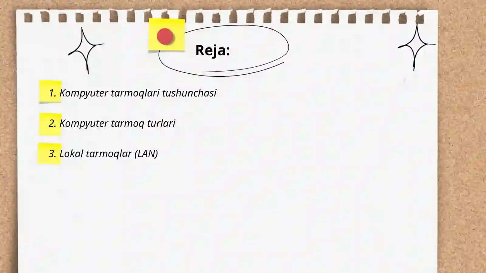 Kompyuter tarmoqlarining tasnifi va topologiyasi (Hududiy tarqalganligi) 2