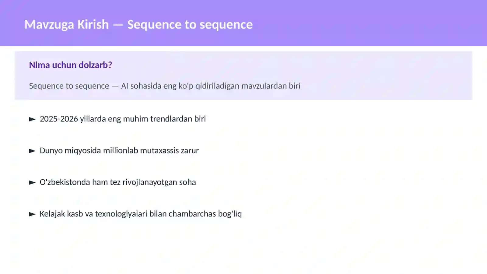 Sequence to sequence 2