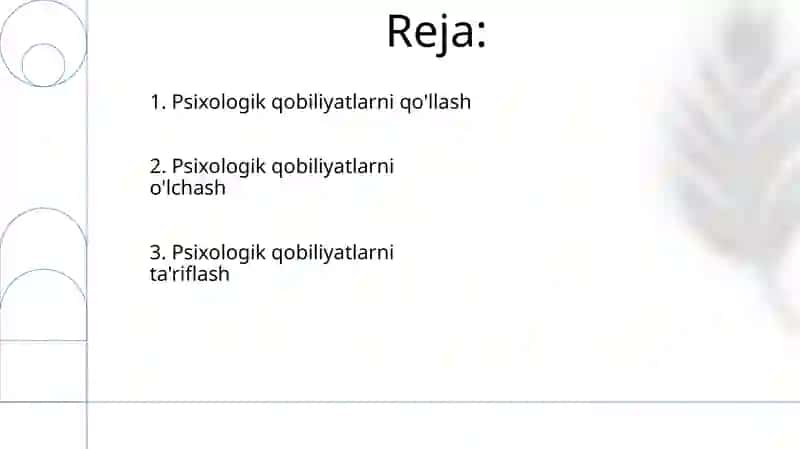 Psixologik qobiliyat 2