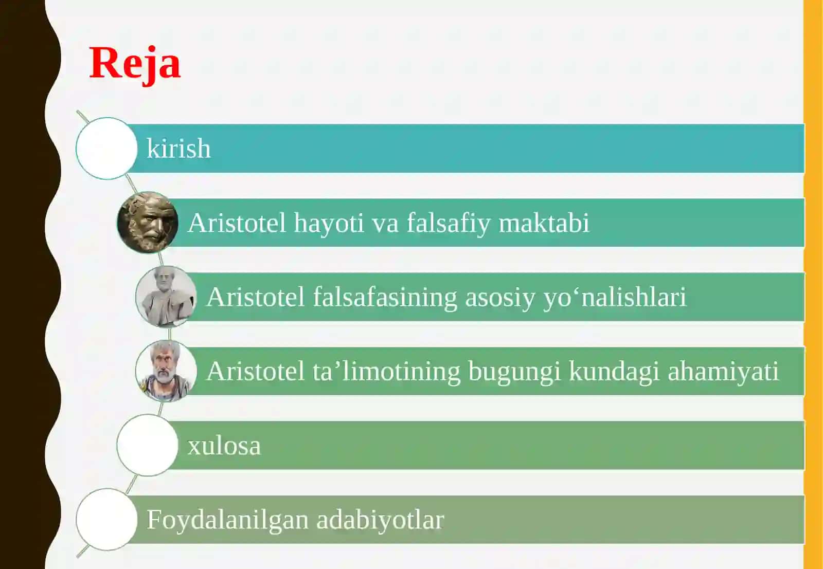 Aristotel falsafasi va uning mazmuni 2