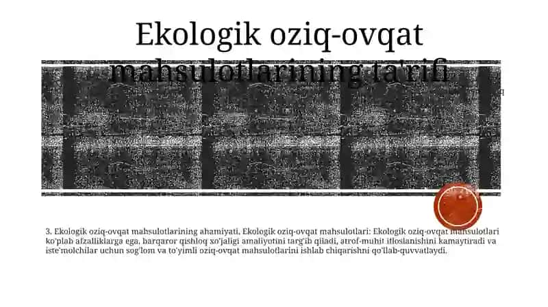 Ekologik Toza Oziq Ovqat Mahsulotlari 2