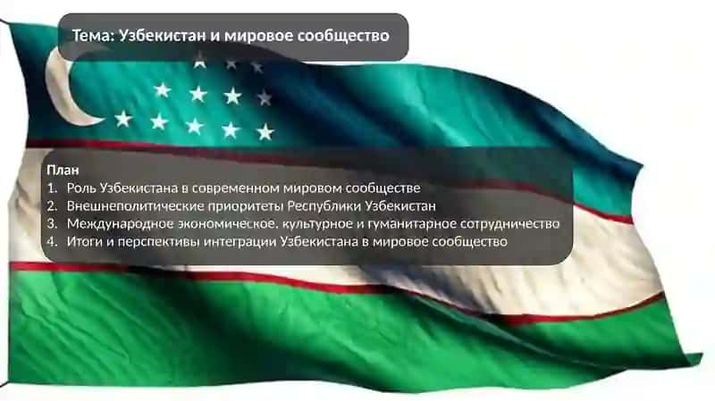 Роль Узбекистана в мировом сообществе 2