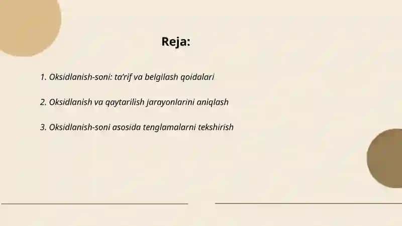 Oksidlanish qaytarilish va ular asosida hisoblashlar 2