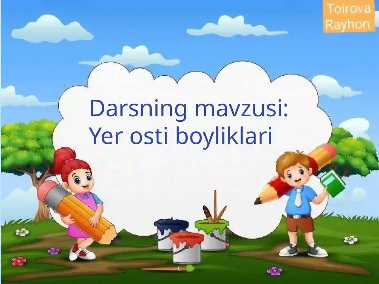 Yer osti boyliklari 2