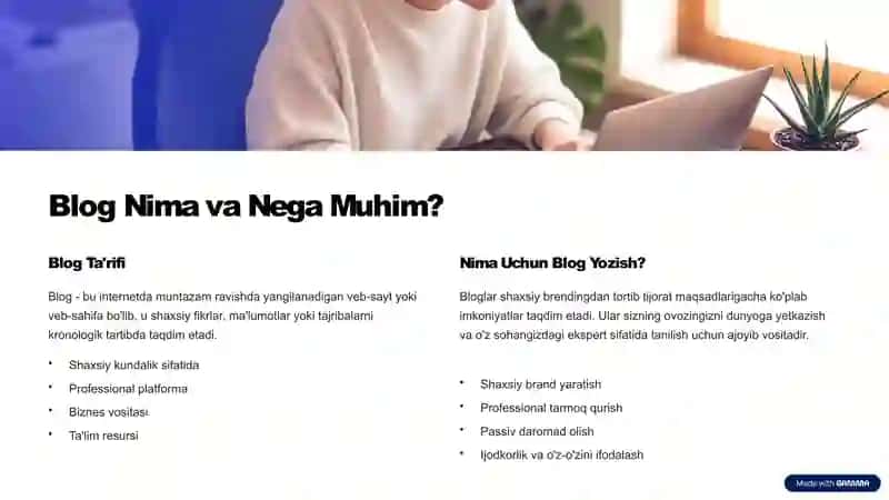 Kollektiv va shaxsiy bloglar, mikrobloglar. 2