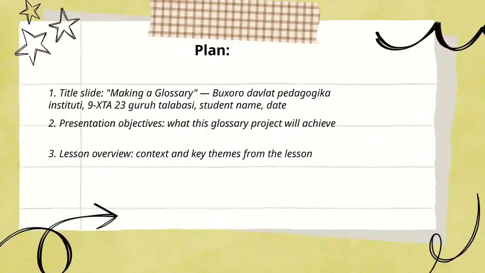 Mavzu making glossary 2