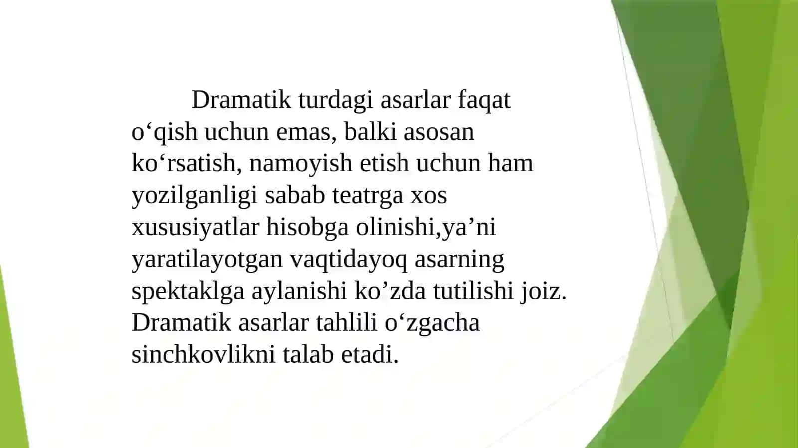 DRAMATIK ASARLAR TAHLILI 2
