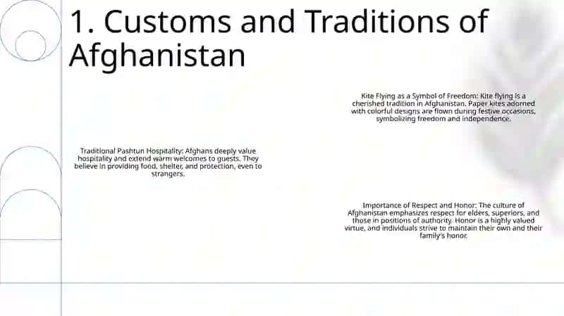 Customs And Culture:Kite Runner 2