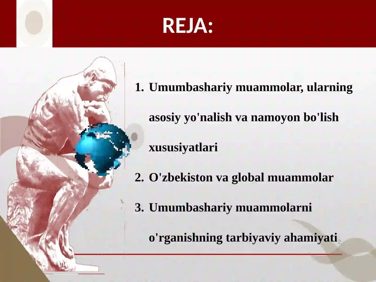 GLOBAL JARAYONLAR VABARQARORTARAQQIYOT 2