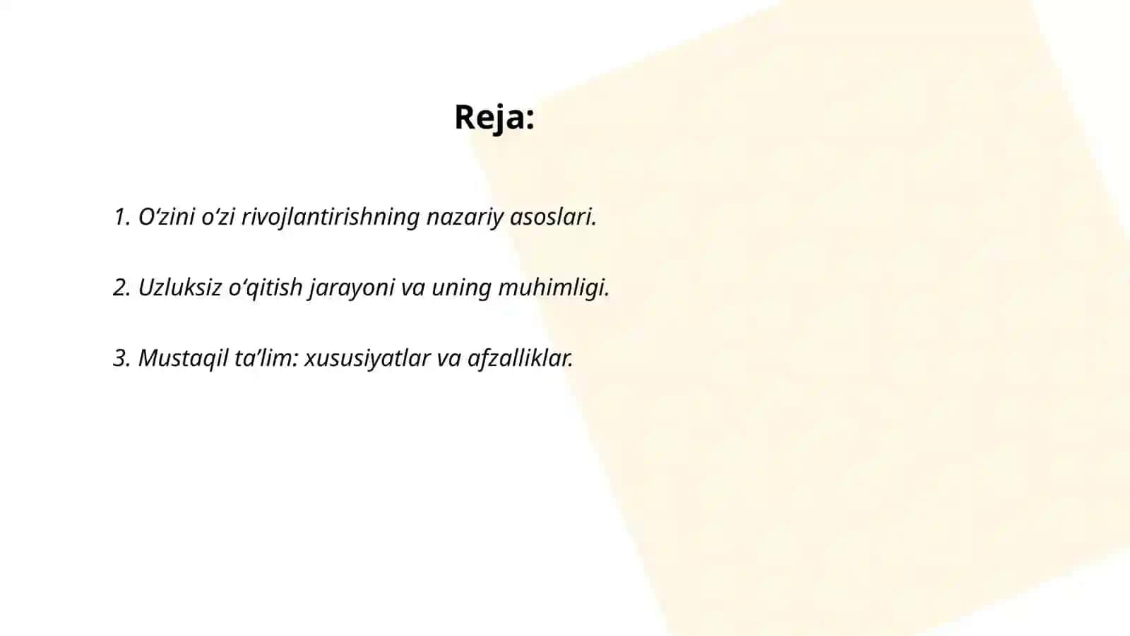 Oʻzini oʻzi rivojlantirish 2