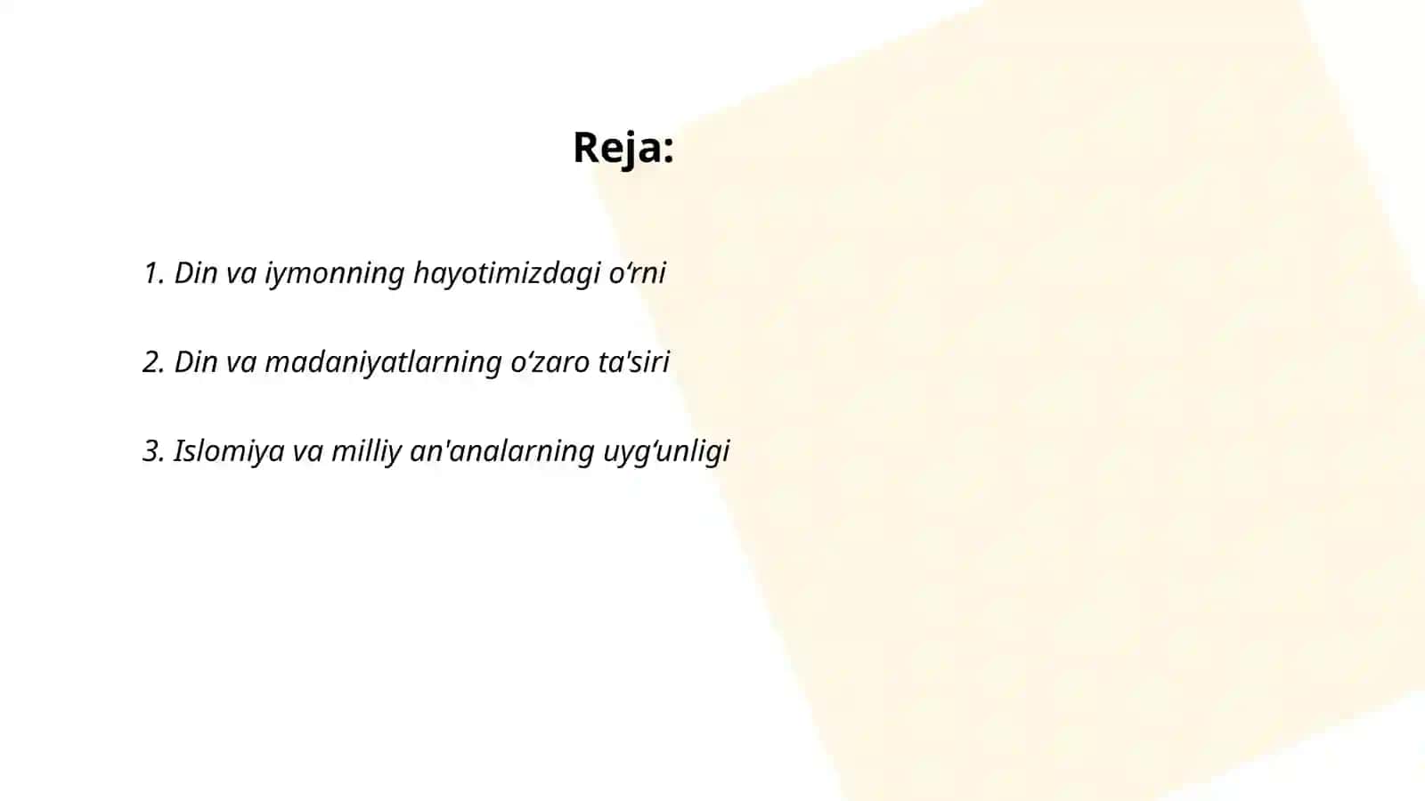 Din va hur fikrlik 2