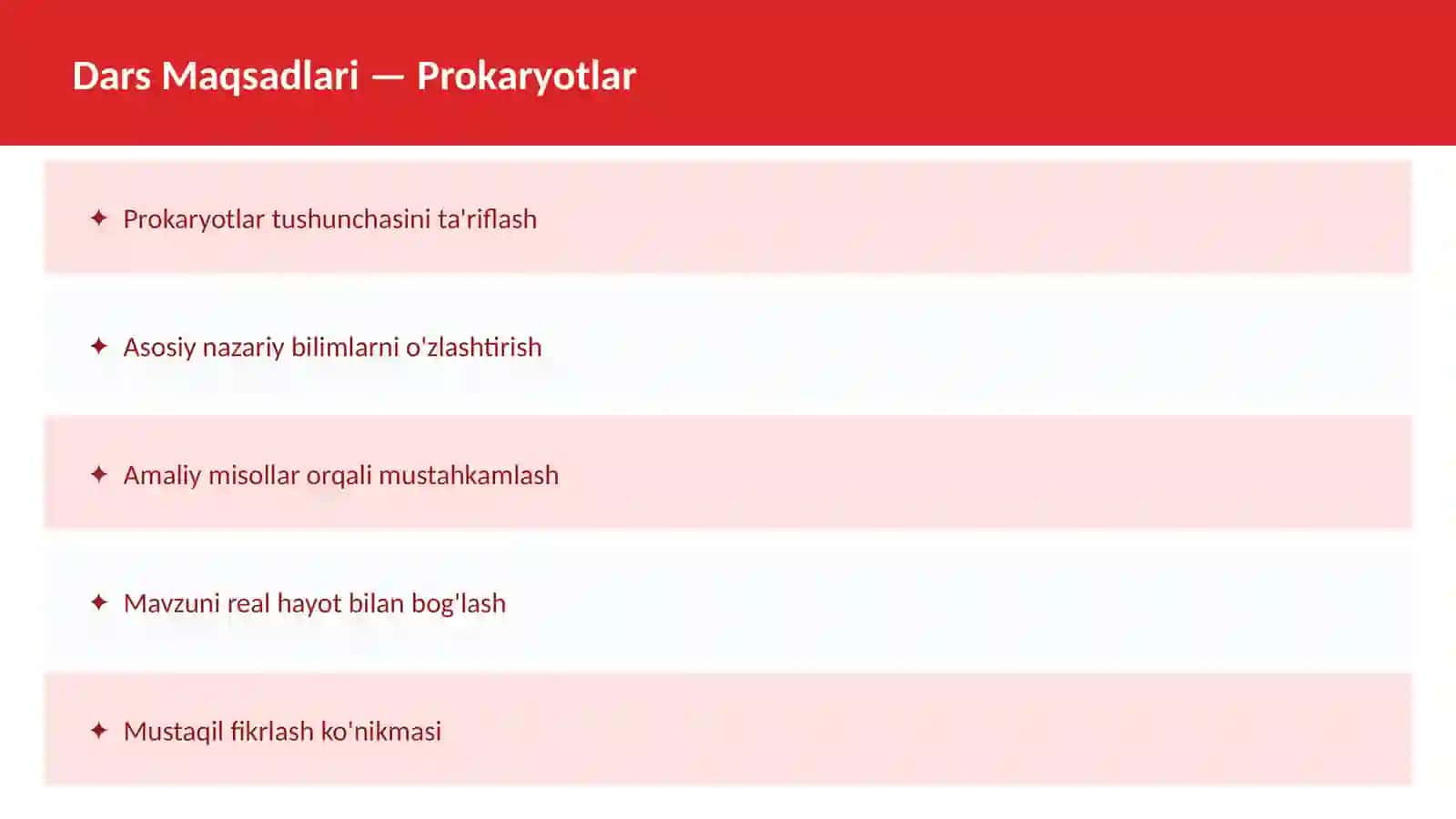 Hujayra tuzilishi 2