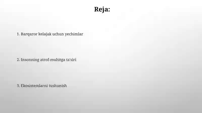 Ekalogiya omillar va muhit 2