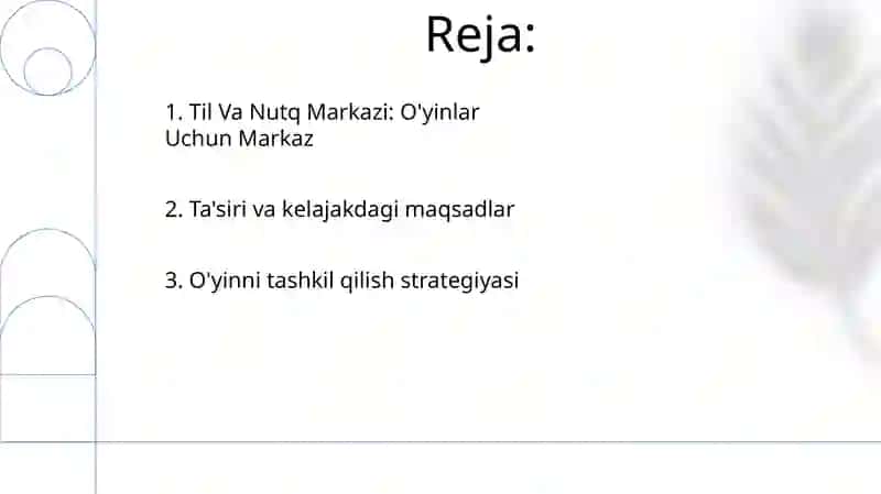 Til va Nutq Markazida O'yinlar Tashkil Qilish 2