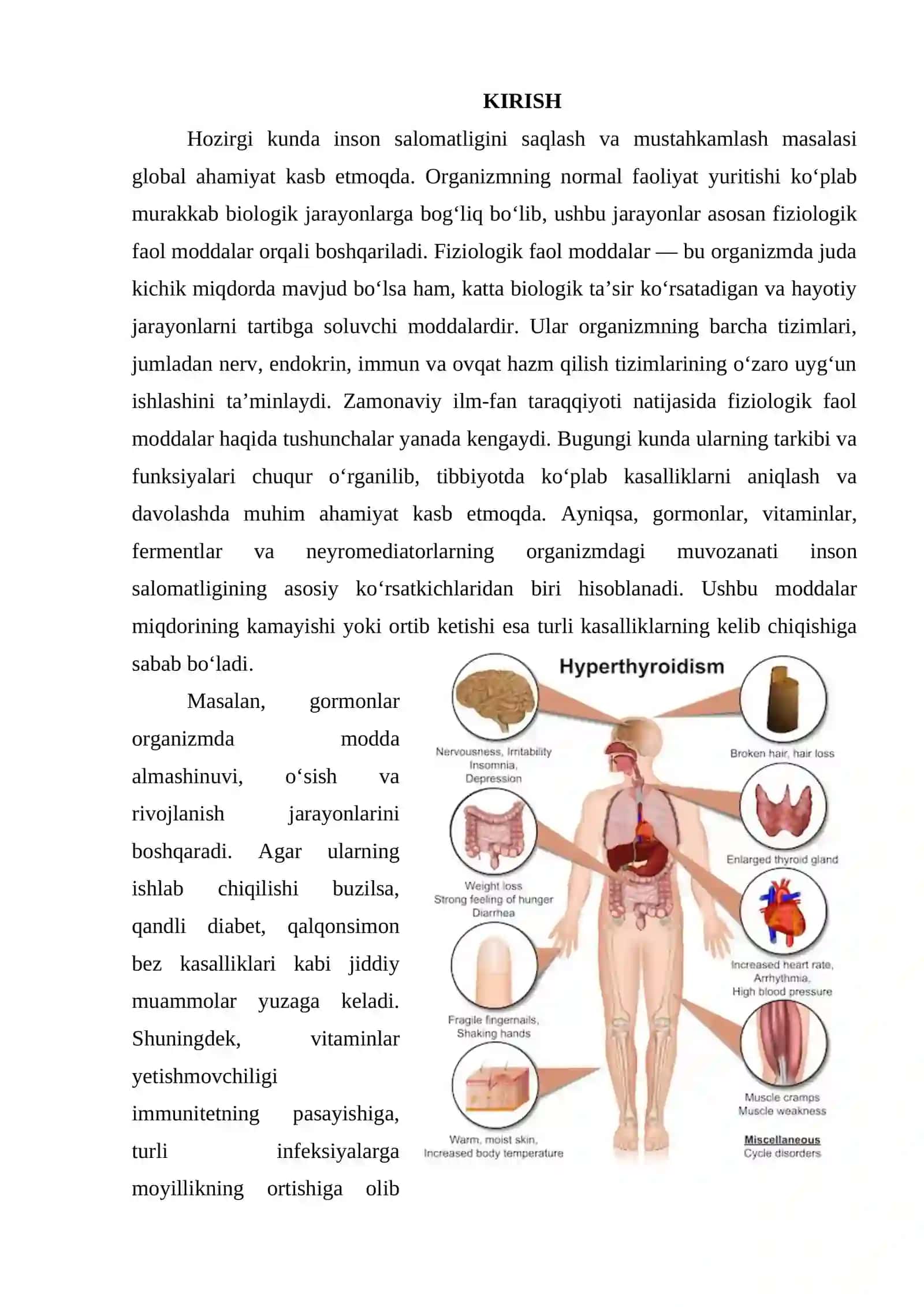 Fiziologik faol moddalar kasalliklari 2