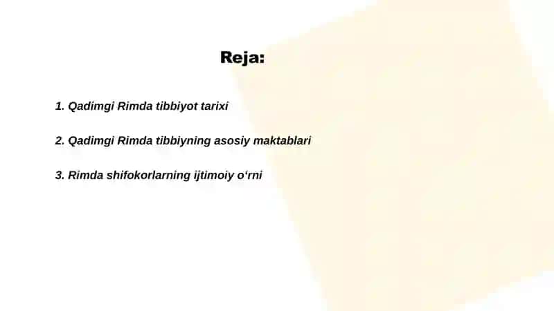 Qadimgi rim tibbiyoti 2