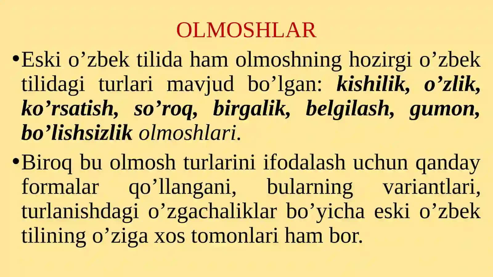 OLMOSH SO‘ZTURKUMI 2