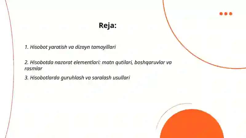 Microsoft Access Malumotlarni boshqarish tizimi 2