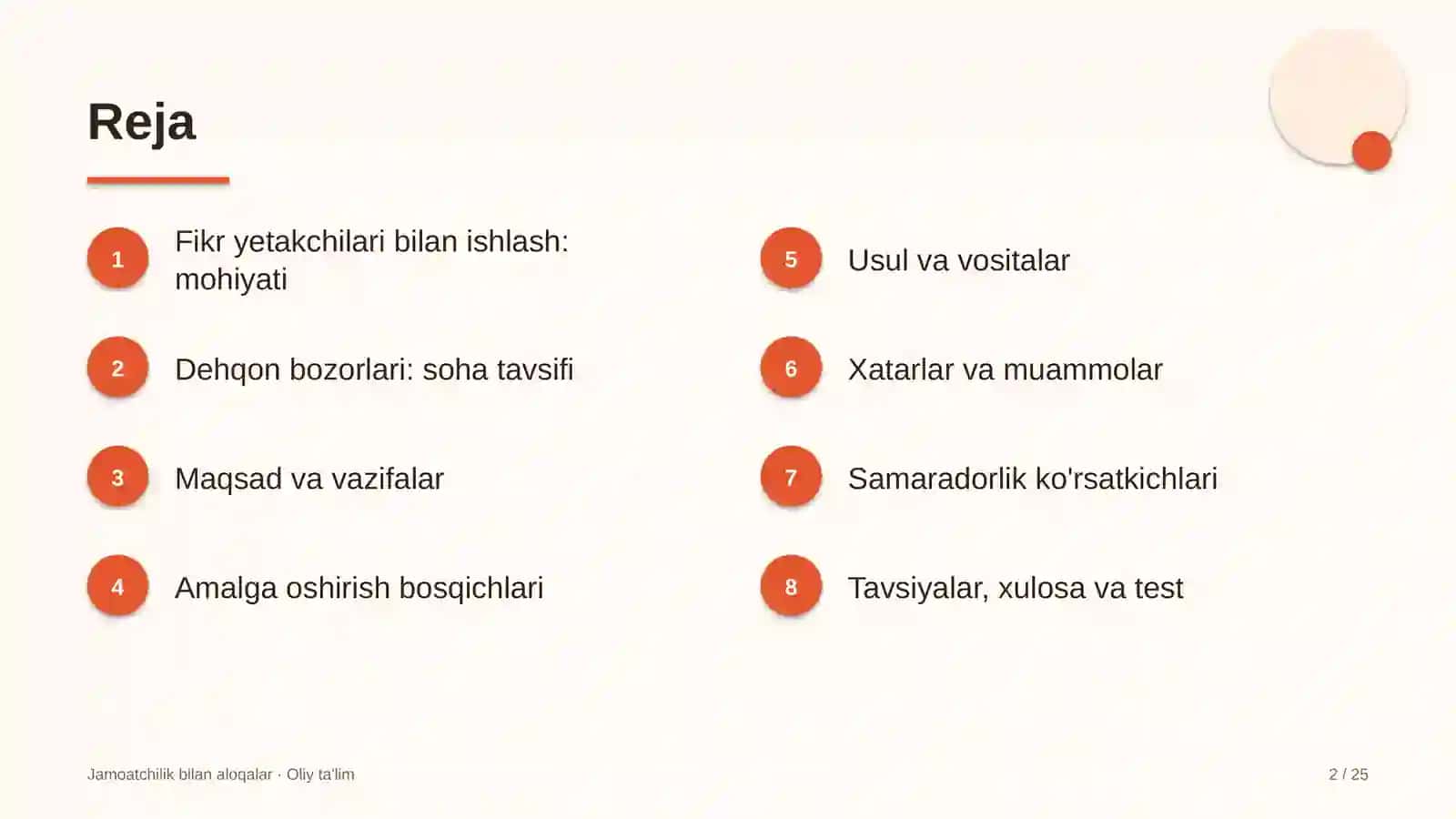 Dehqon bozorlarida fikr yetakchilari bilan ishlash 2