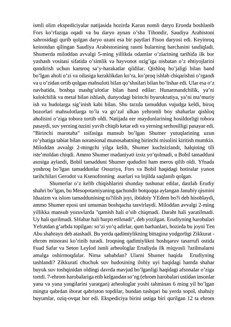 QADIMGI MESOPOTAMIYA VA MISR SIVILIZATSIYASI 2